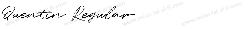 Quentin Regular字体转换